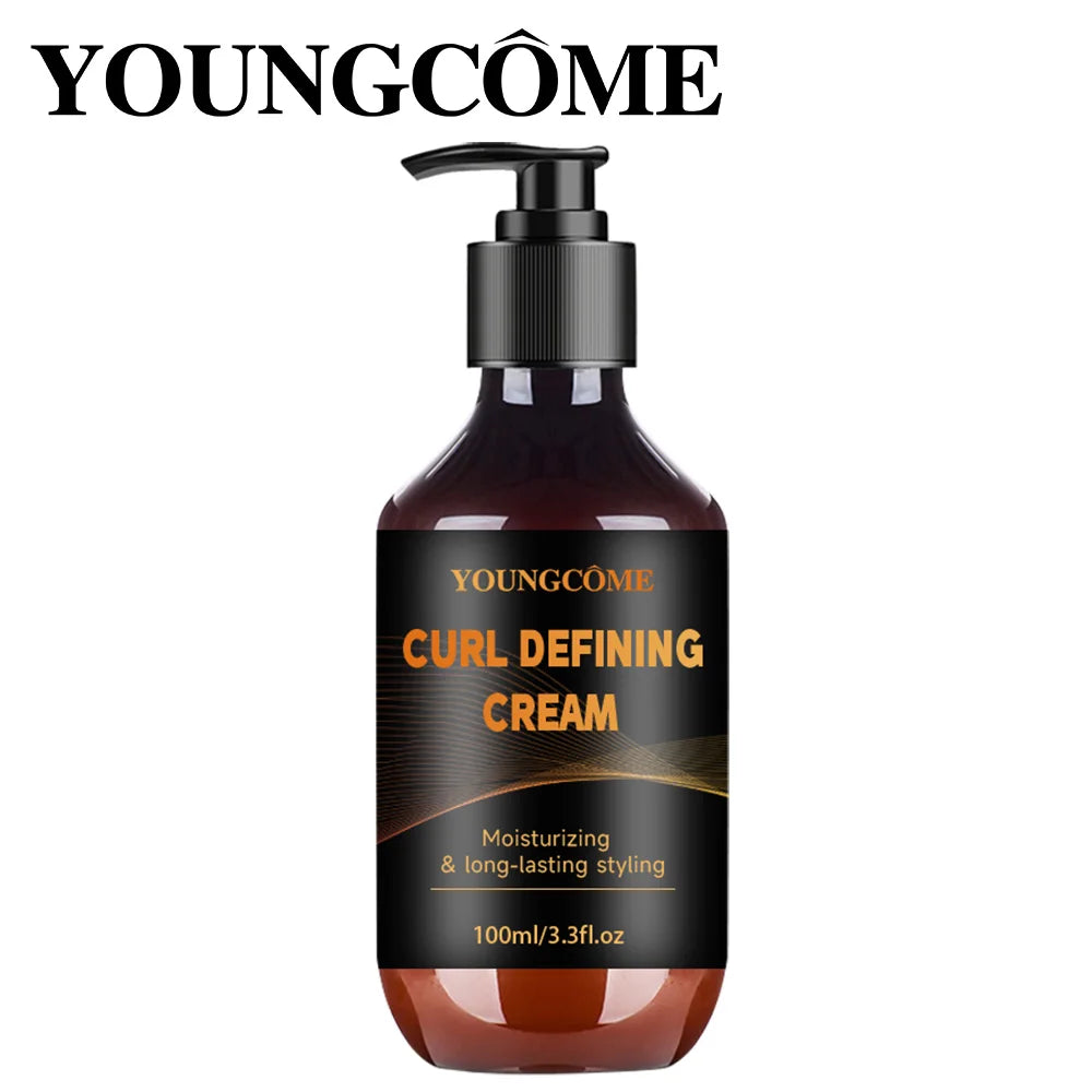 100ml Curly Hair Elastin Cream – Moisturizing Volume Styler Curl Styling Cream Qst