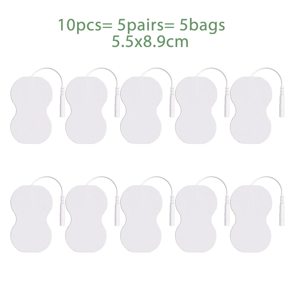 TENS EMS Reusable Electrode Pads – Self-Adhesive Gel 10/20 Pcs Electrode Pads Qst 10Pcs