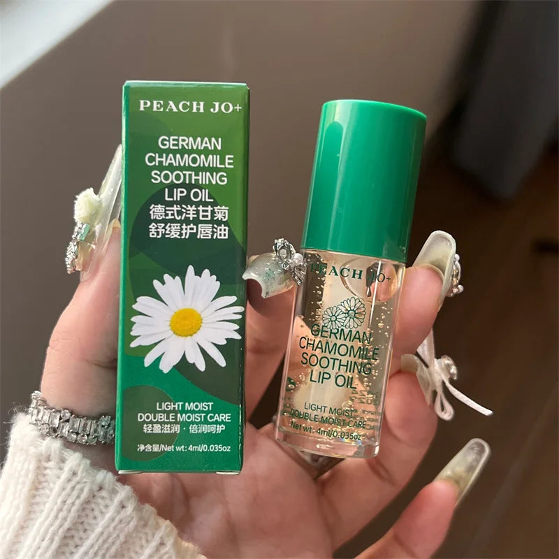 German Chamomile Lip Oil – Lightweight Moisturizing Lip Care Lip Oil Qme