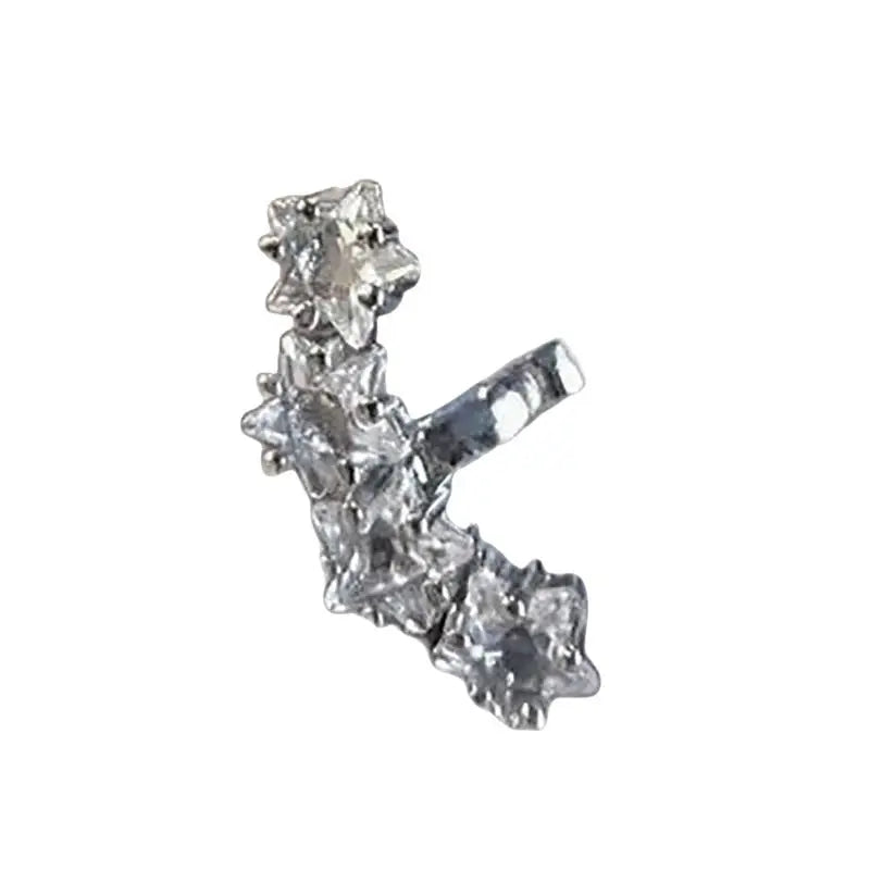 Little Star Rhinestone Earphone Clip Bluetooth Headset Holder Earphone Clip Holder Qme