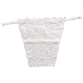 Strapless Floral Lace Bralette Double Mesh Tube Top Insert Strapless Bralette Qme white One Size