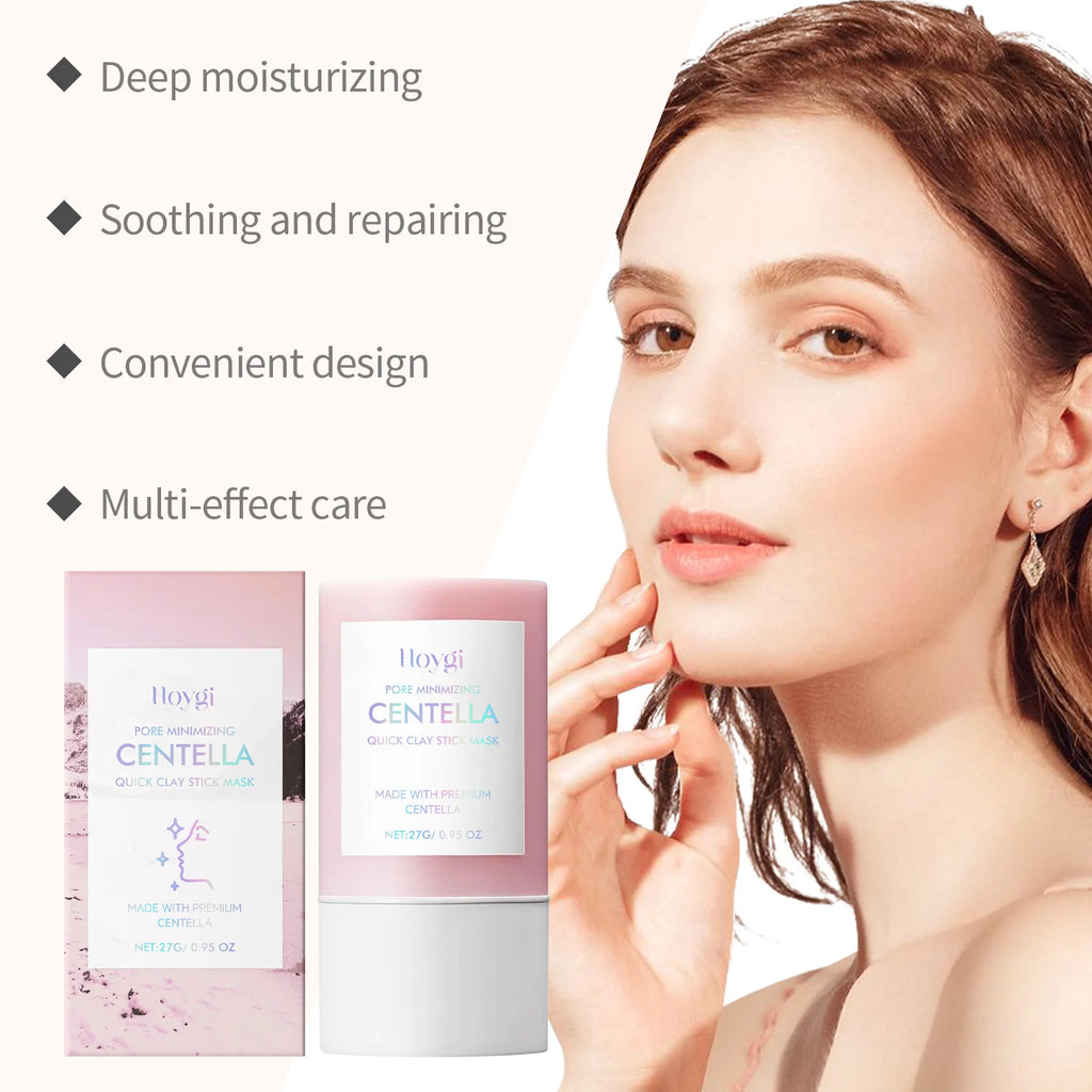 Hoygi Centella Clay Mask Stick 27g – Moisture & Pore Smoothing Clay Face Mask Qst