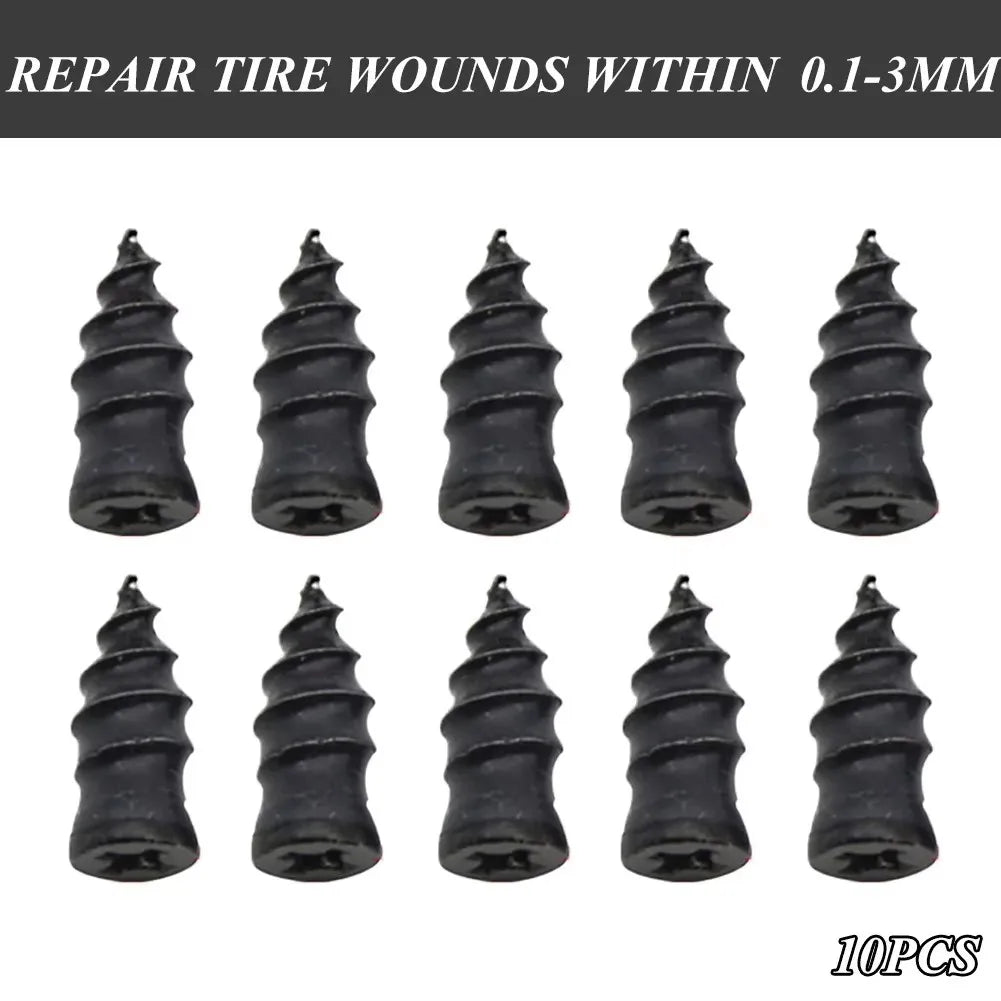 Rubber Nail Plug Tire Repair Kit – Car, Motorcycle & Bike Tire Repair Kit Qme 10PCS Small