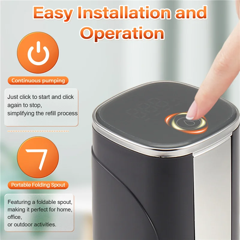 MiLESEEY B15C Foldable Electric Water Dispenser Pump – LED Display Electric Water Dispenser Qst