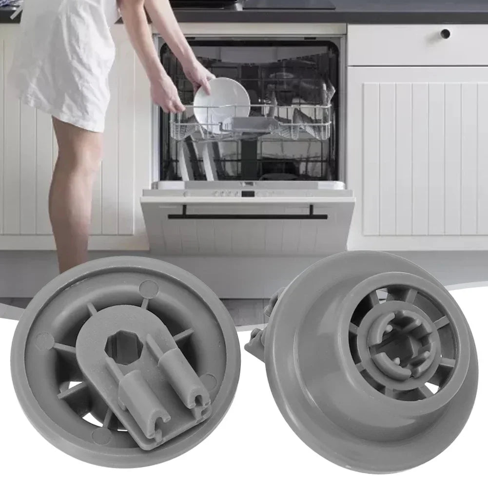 Dishwasher Lower Basket Wheels Bosch Siemens 611475 (4-Pack) Dishwasher Spare Part Qme