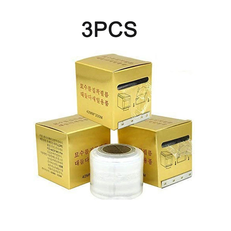 3-Roll PMU Microblading Barrier Film Wrap 42mm×200m | VamsLuna PMU Barrier Film Qst 3 PCS