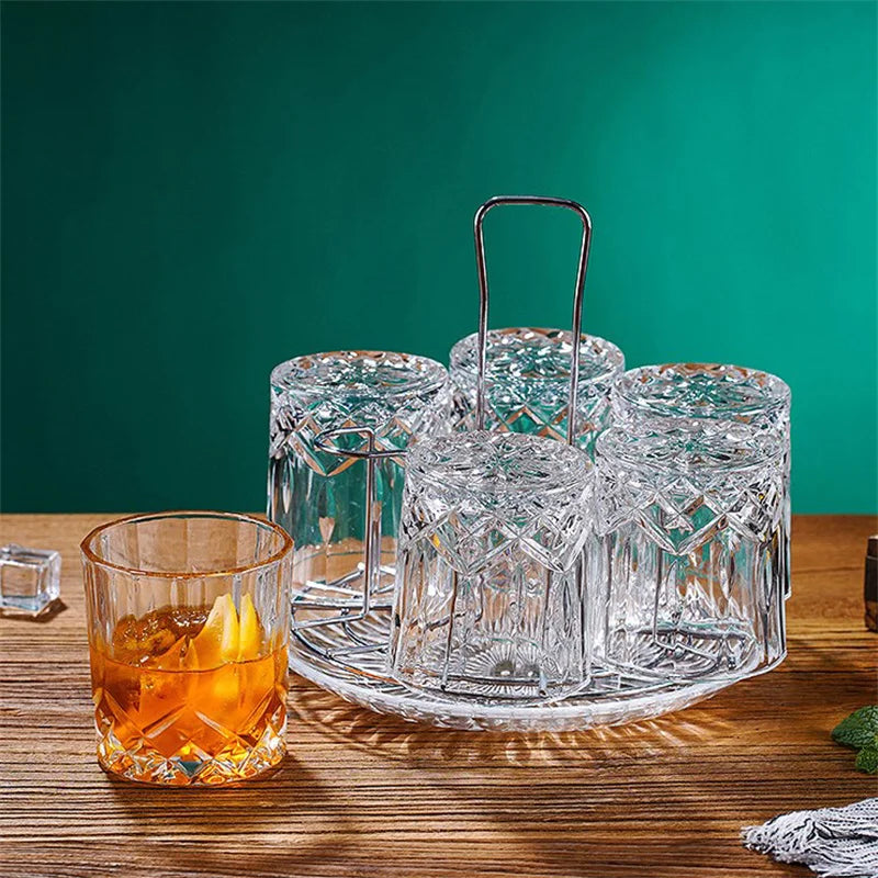 Metal Glass Cup Drain & Storage Rack – Kitchen Organizer Cup Storage Rack Qst