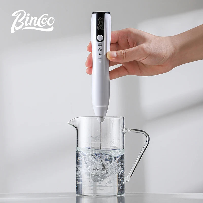 Bincoo Handheld Electric Milk Frother – Double-Head Mixer Electric Milk Frother Qst