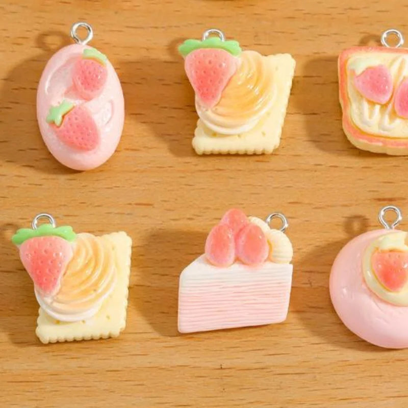 Strawberry Cake Resin Cartoon Charms – 10 DIY Designs DIY Resin Charms Qme