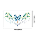 Large Colorful Flower Temporary Tattoo – Chest Body Art Temporary Body Tattoo Qme BC-069