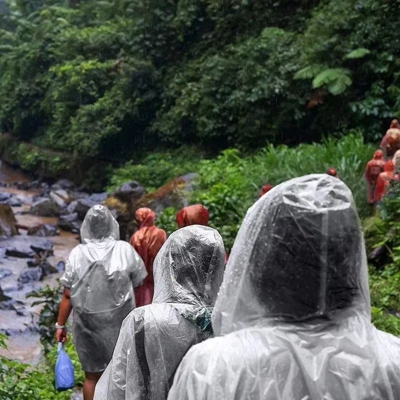 Disposable Waterproof Raincoat for Hiking, Camping & Emergency Disposable Raincoat Qme