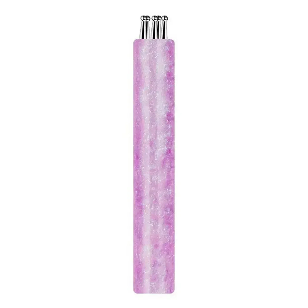 Starry Sky Nail Art Brush – Stainless Steel Multi-Needle Pen Nail Art Brush Qme purple CN