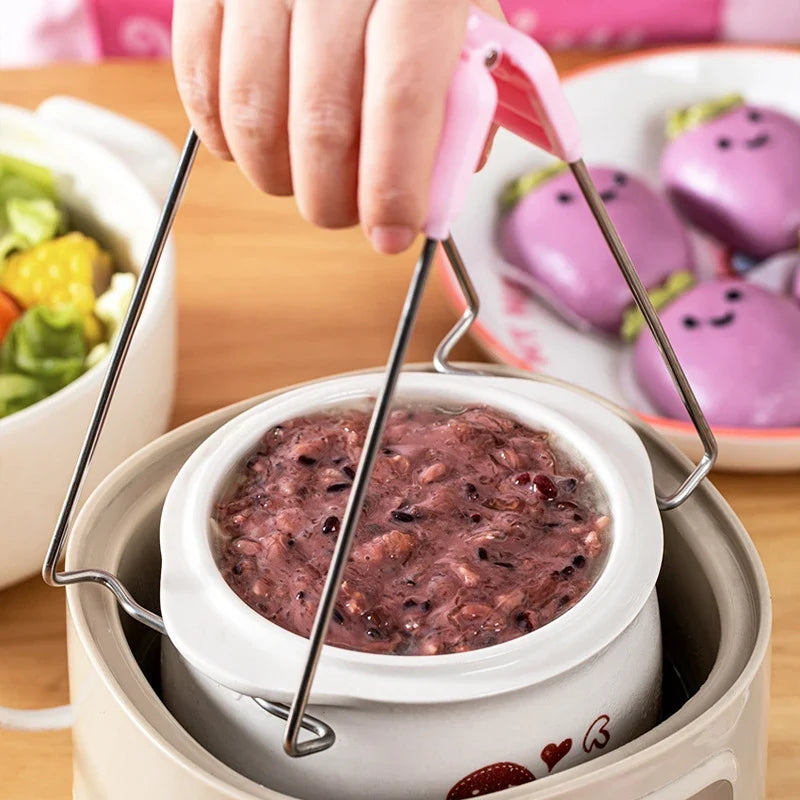 Hello Kitty Kuromi Heat-Resistant Non-Slip Bowl & Tongs Set Kitchen Bowl & Tongs Set Qme