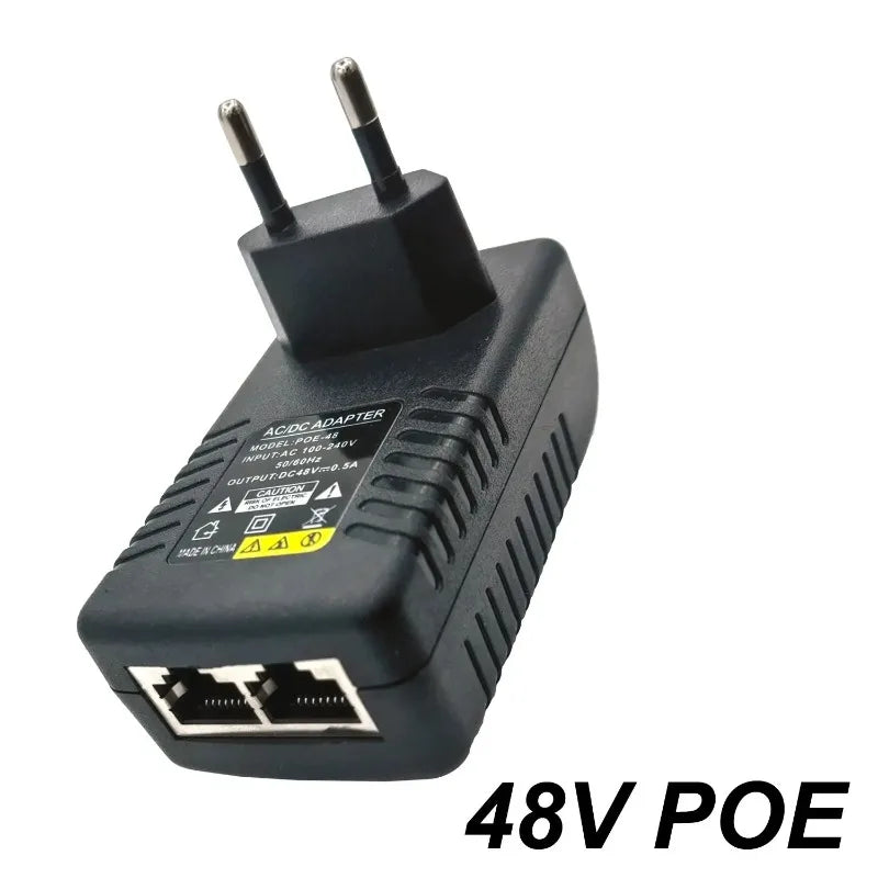 PoE Power Injector 24V 48V for Wireless AP & Network Switch PoE Power Injector Qme