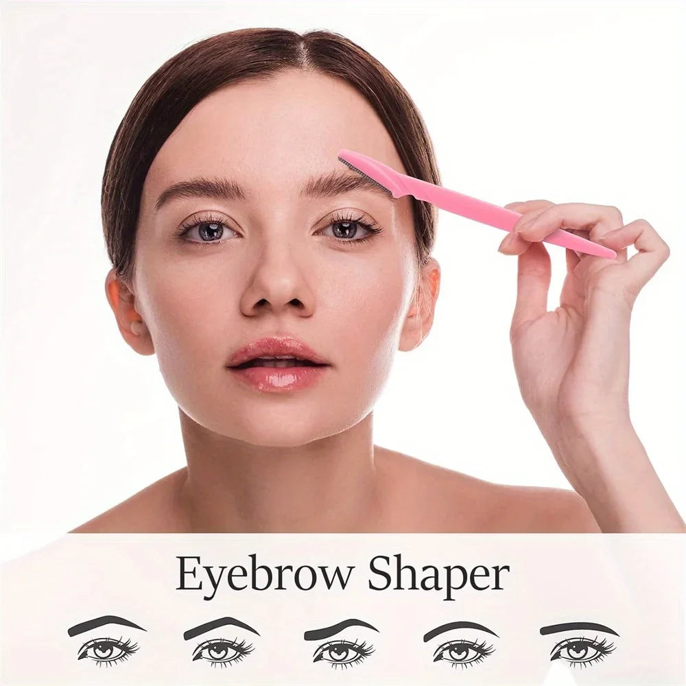 21-Pc Eyebrow Razor & Dermaplaning Tool Set for Women Dermaplaning Razor Set Qme