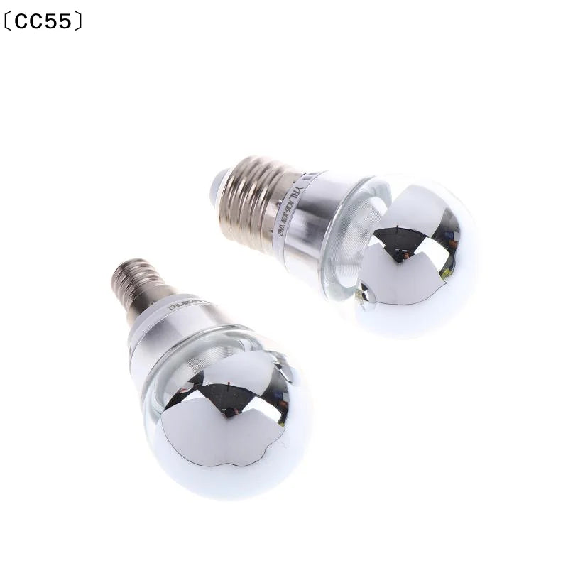 LED Mirror Bulb Half Silver 5W E27/E14 Filament Ball Lamp LED Decorative Bulb Qst