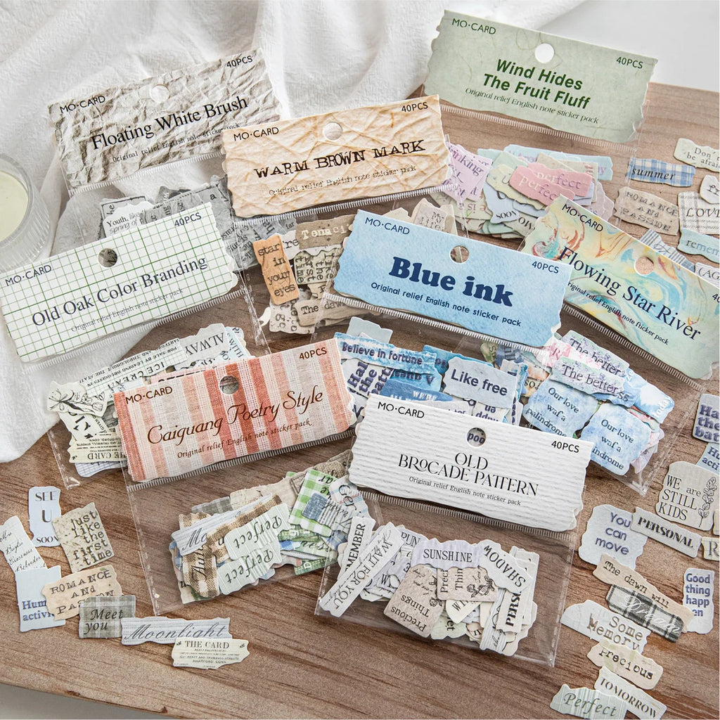 160 Sheets Embossed Guitar Note Paper Stickers DIY Scrapbook Decorative Paper Stickers Qme