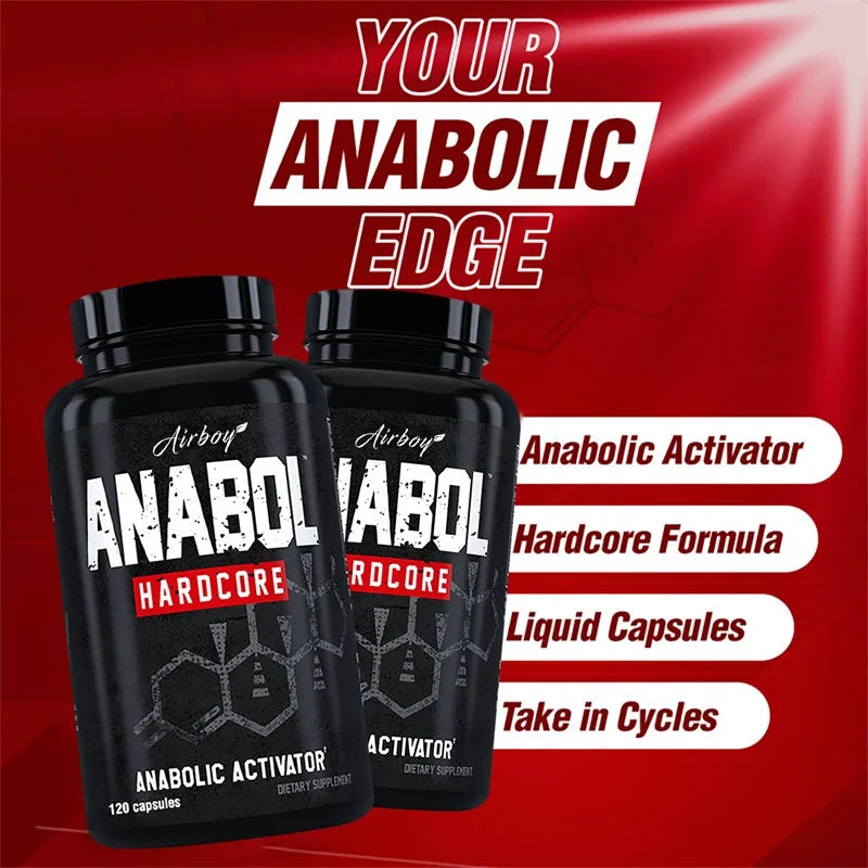 Anabol Hardcore – Muscle Growth & Strength Support Capsules Muscle Growth Supplement Qst