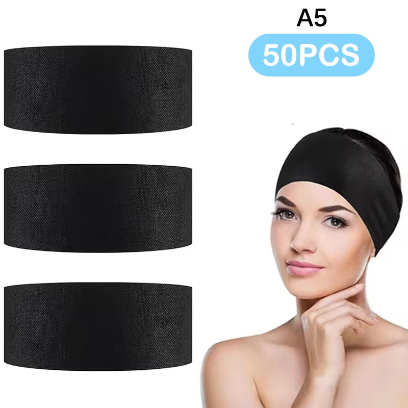 Disposable Spa Facial Headbands Elastic Adjustable 10/50/100 Pack Spa Facial Headband Qst A5