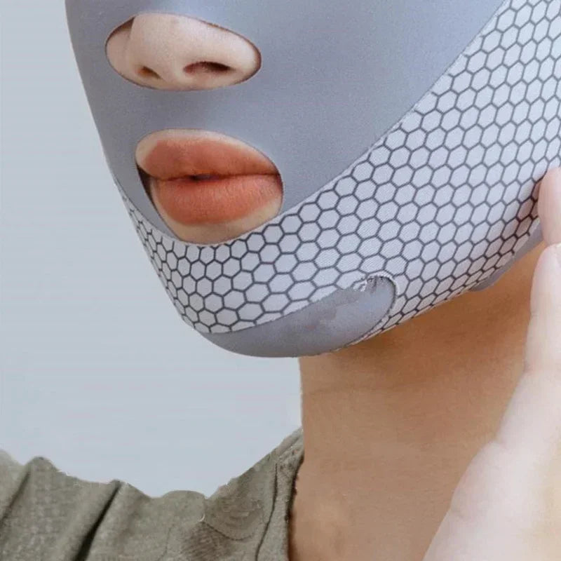 V-Shape Face Lifting Bandage | Silica Gel Chin Contour Wrap Facial Lifting Wrap Qme