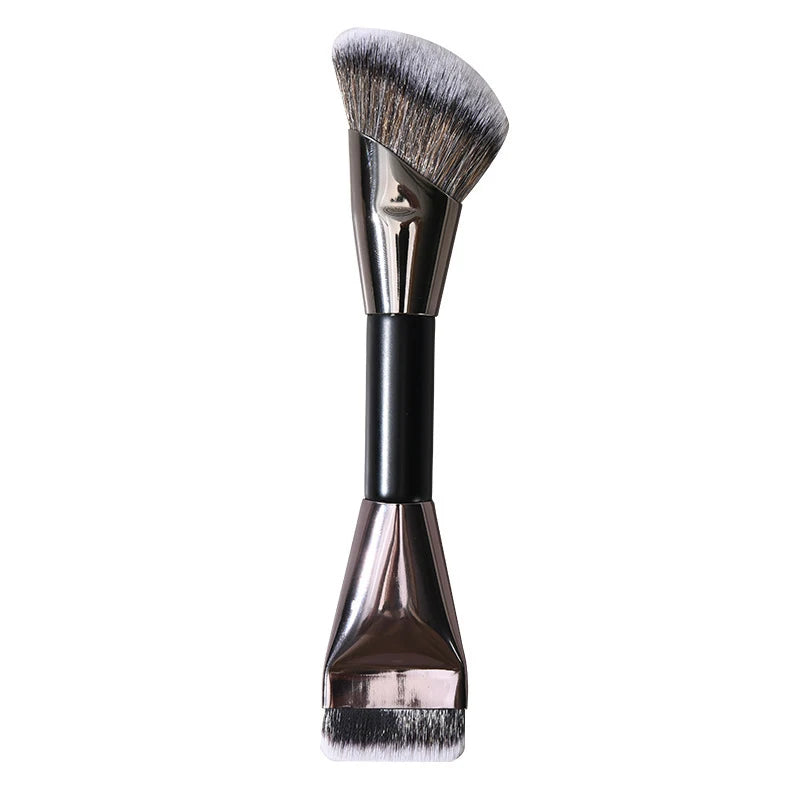 Double-Ended Contour & Foundation Brush – U-Shape Nose Shadow Makeup Brush Qst