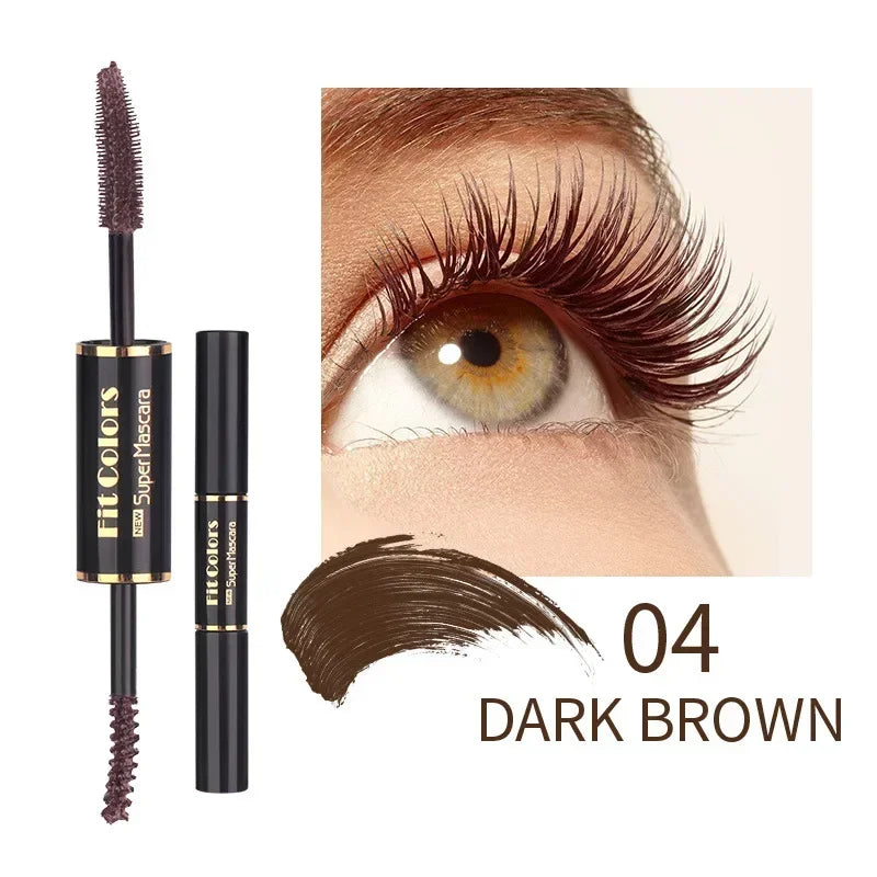 Double Head Colorful Waterproof Mascara – Thick Lash Extension Colorful Mascara Qme 04