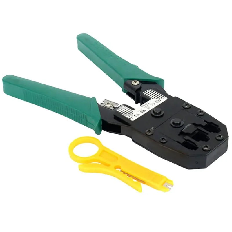 Crimping Tool Pliers – RJ45 RJ11 RJ12 Cable Cutter & Stripper Network Crimping Tool Qme
