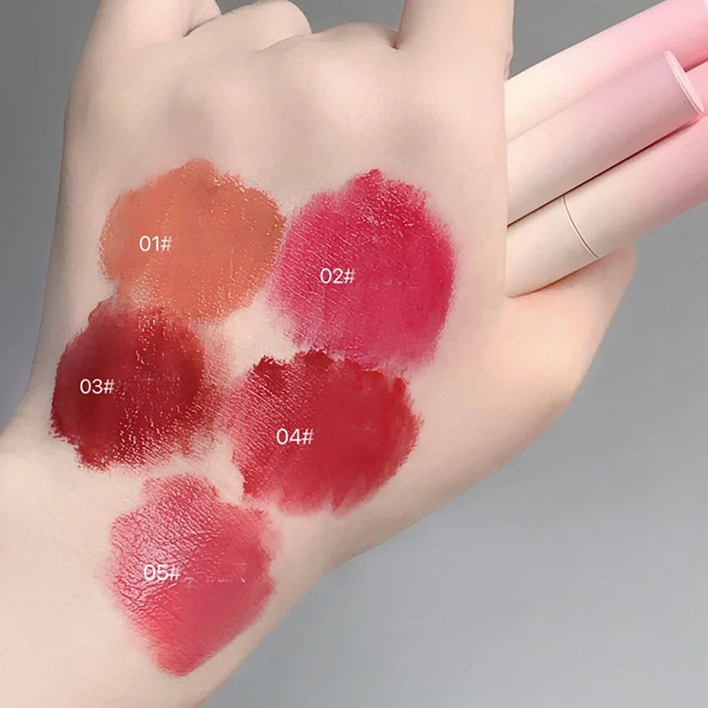 Gege Bear Sponge Tip Lip Powder Cream – Matte Lippie Gift Lip Powder Cream Qme