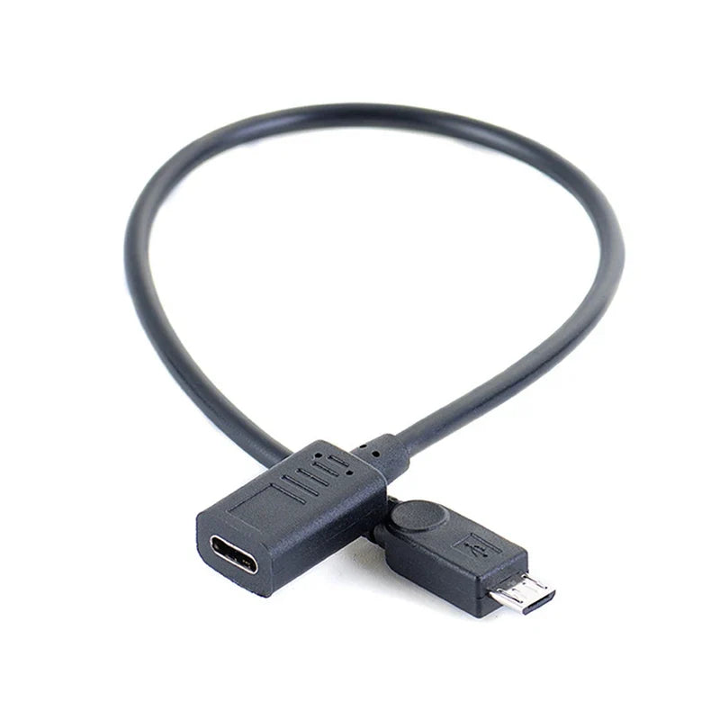 USB Type-C Female to Micro USB Male OTG Adapter Cable USB OTG Adapter Qme