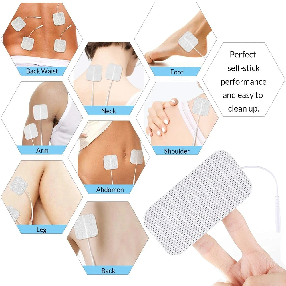 TENS EMS Electrode Pads – Self-Adhesive Replacement Patches Electrode Replacement Pads Qst