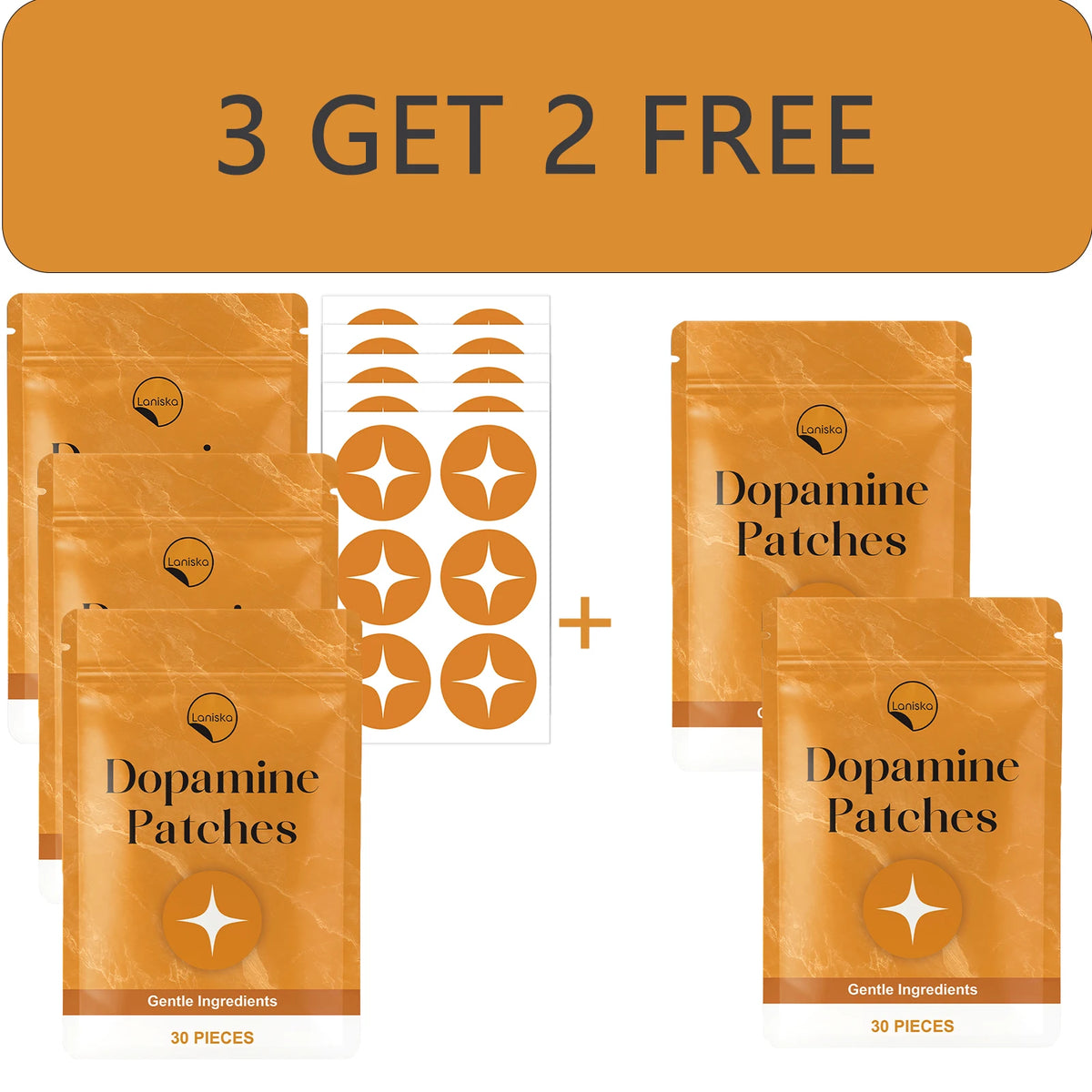 Laniska Dopamine Body Care Patches 30pc – Cooling & Breathable Body Care Patch Qst 3 GET 2 FREE