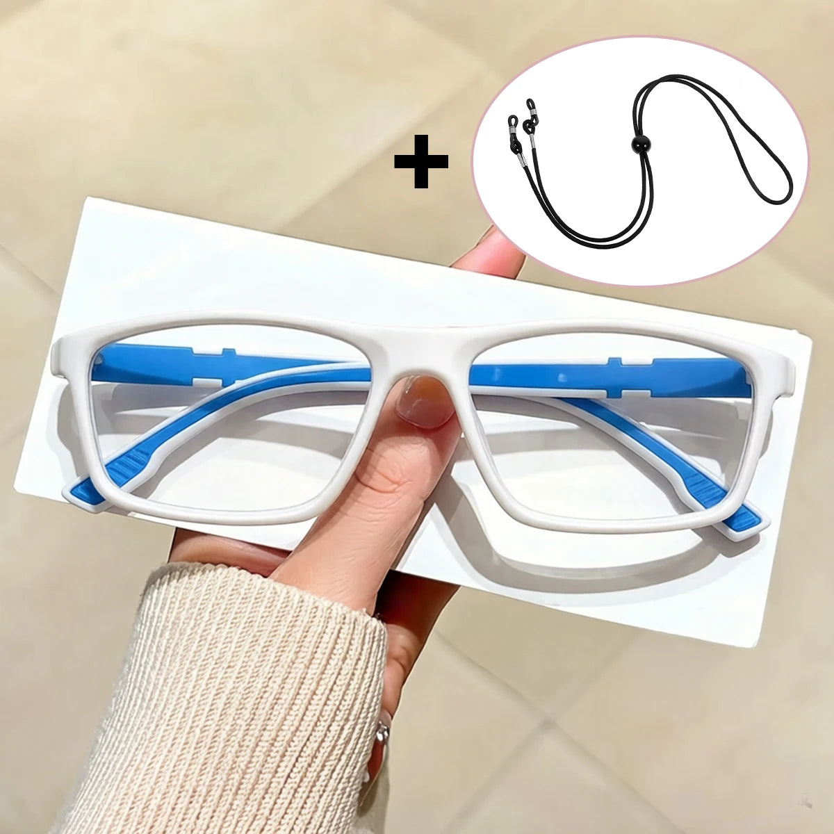 VOPHA Auto Focus Reading Glasses – Blue Light Filter +1.00–+2.50D Reading Glasses Qst White