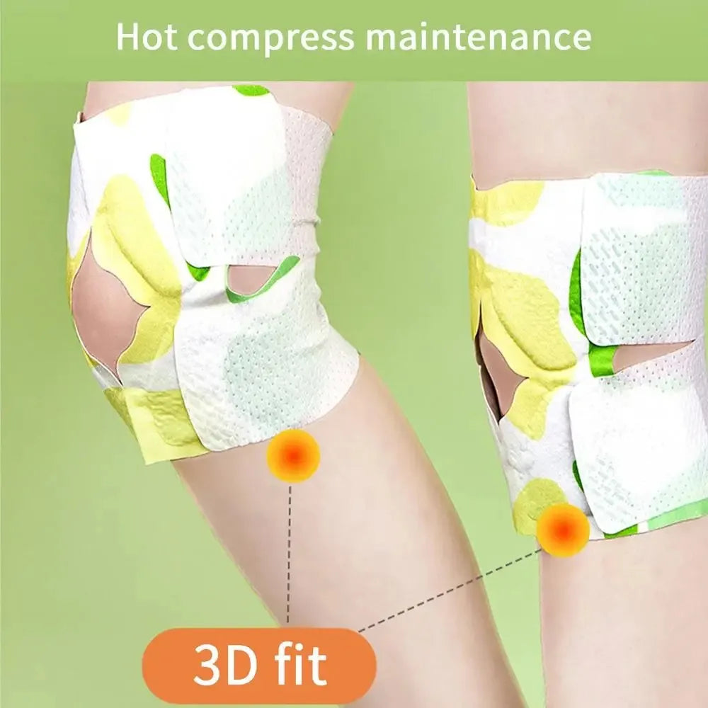 Herbal Knee Warming Patches – 5+ Hour Heat, 6/10 Pack Knee Heat Patch Qst