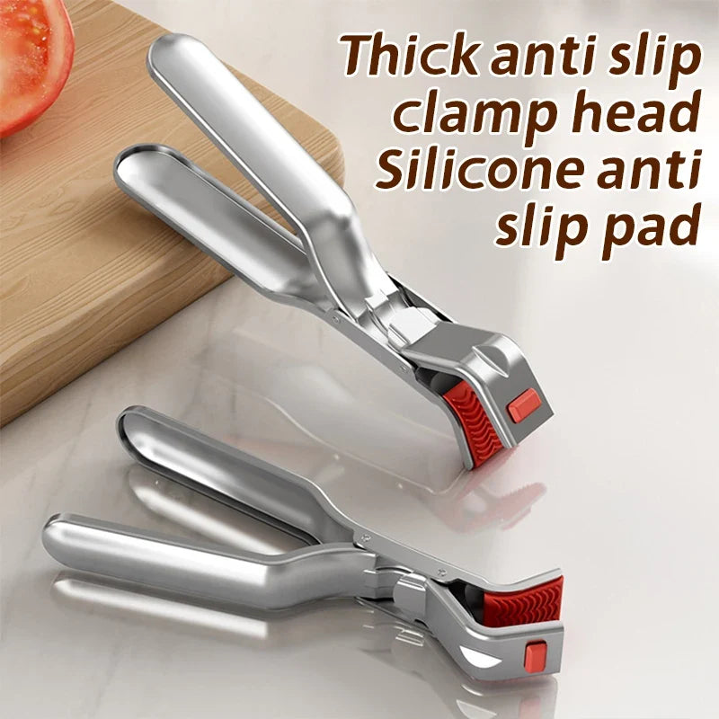 Stainless Steel Bowl Holder Pot Pan Gripper Plate Clamp Bowl Gripper Clamp Qme
