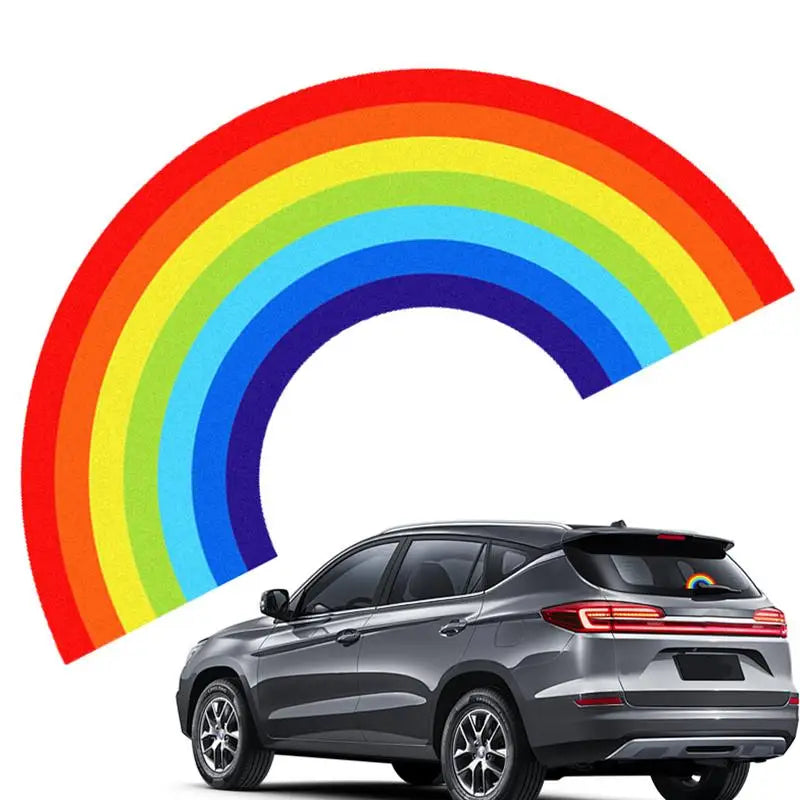 Rainbow Car Sticker – Waterproof Windshield Wiper Decal Automotive Decal Qst