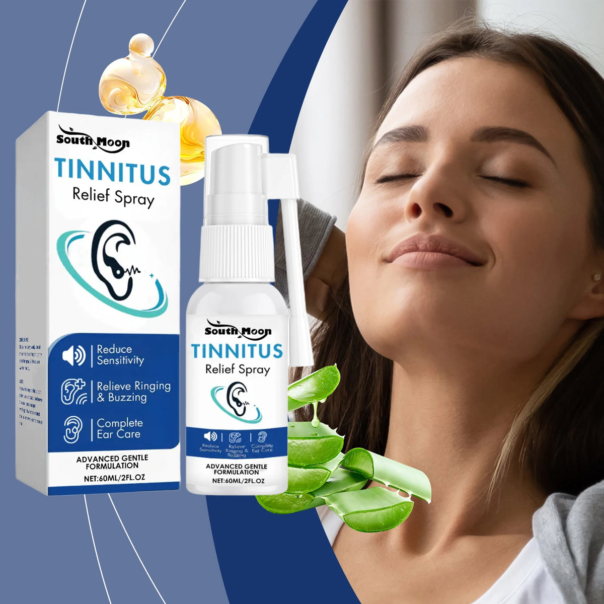 Ear Care Spray – Earwax Removal & Ear Wellness Mist 60ml Ear Care Spray Qst
