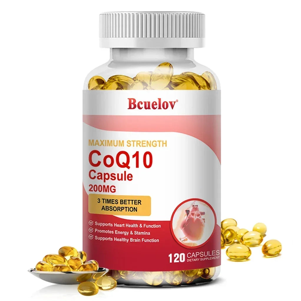 STRESSXCEL CoQ10 Capsules – Cellular Energy & Heart Support CoQ10 Supplement Qst 120 count-1 bottle