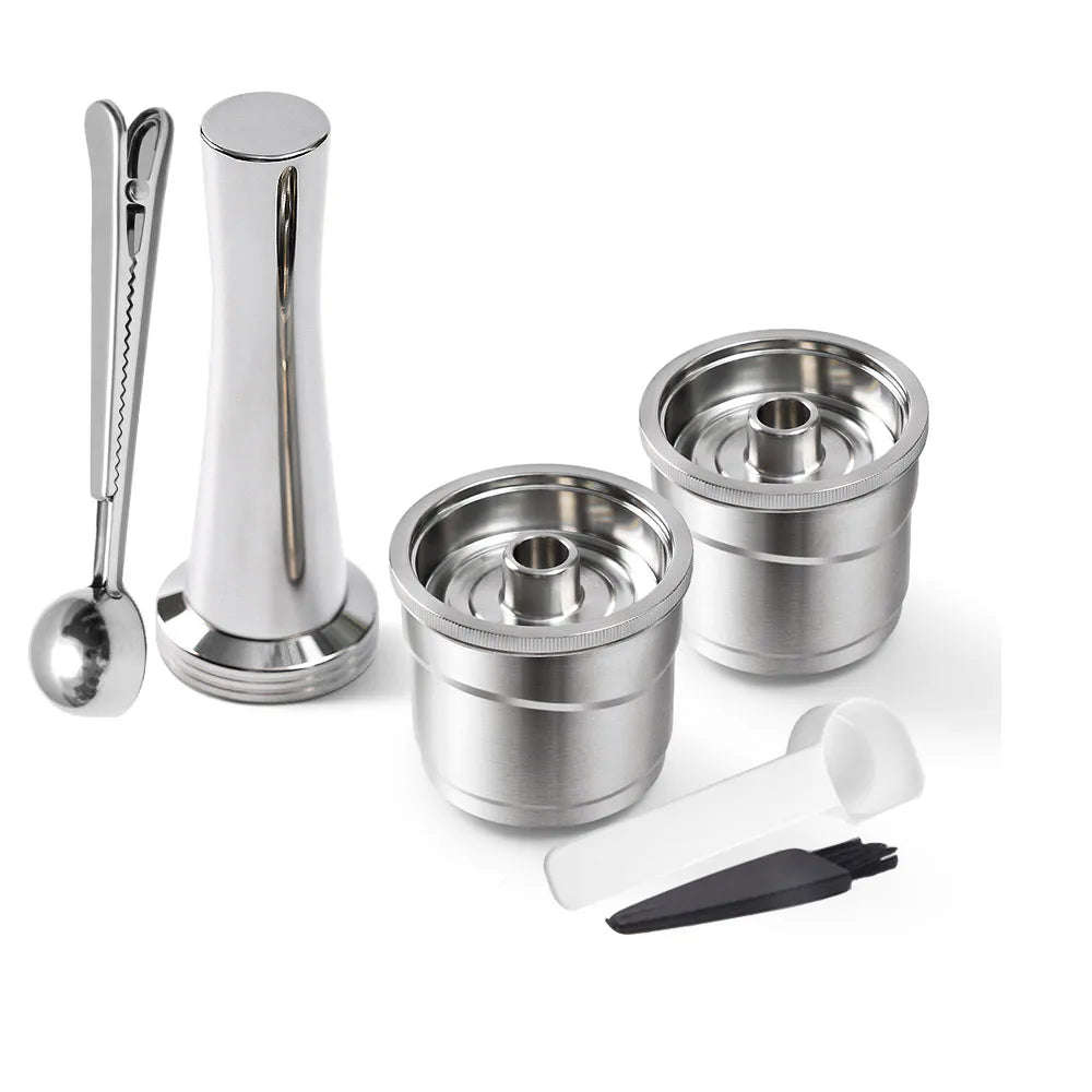 Reusable Stainless Steel Pods for Illy iPerespresso X7 Y3 Y5 Reusable Coffee Pods Qst 2cups 1tS