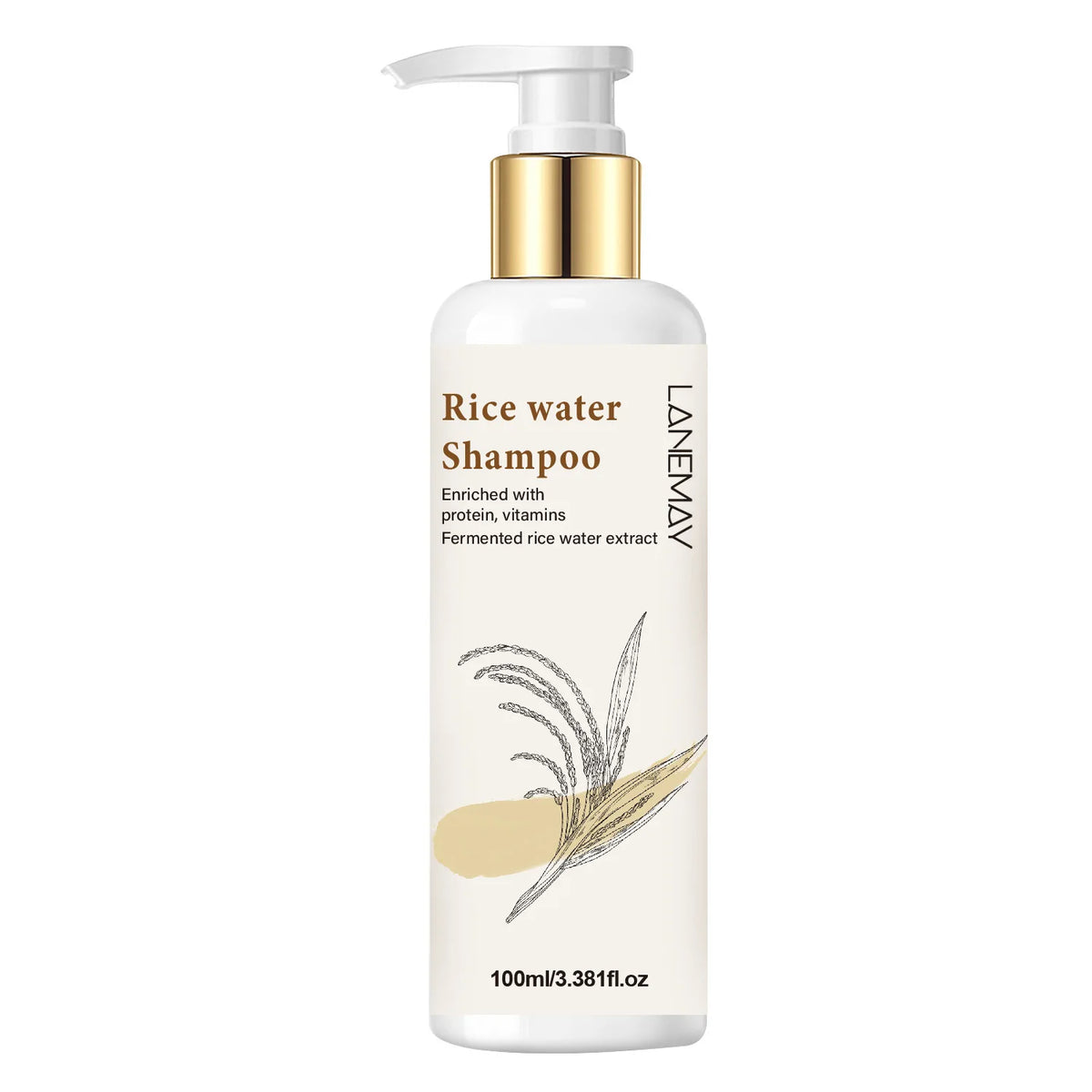 Lanemay Rice Water Shampoo – Hydrating & Softening 100ml Rice Water Shampoo Qst 100ml