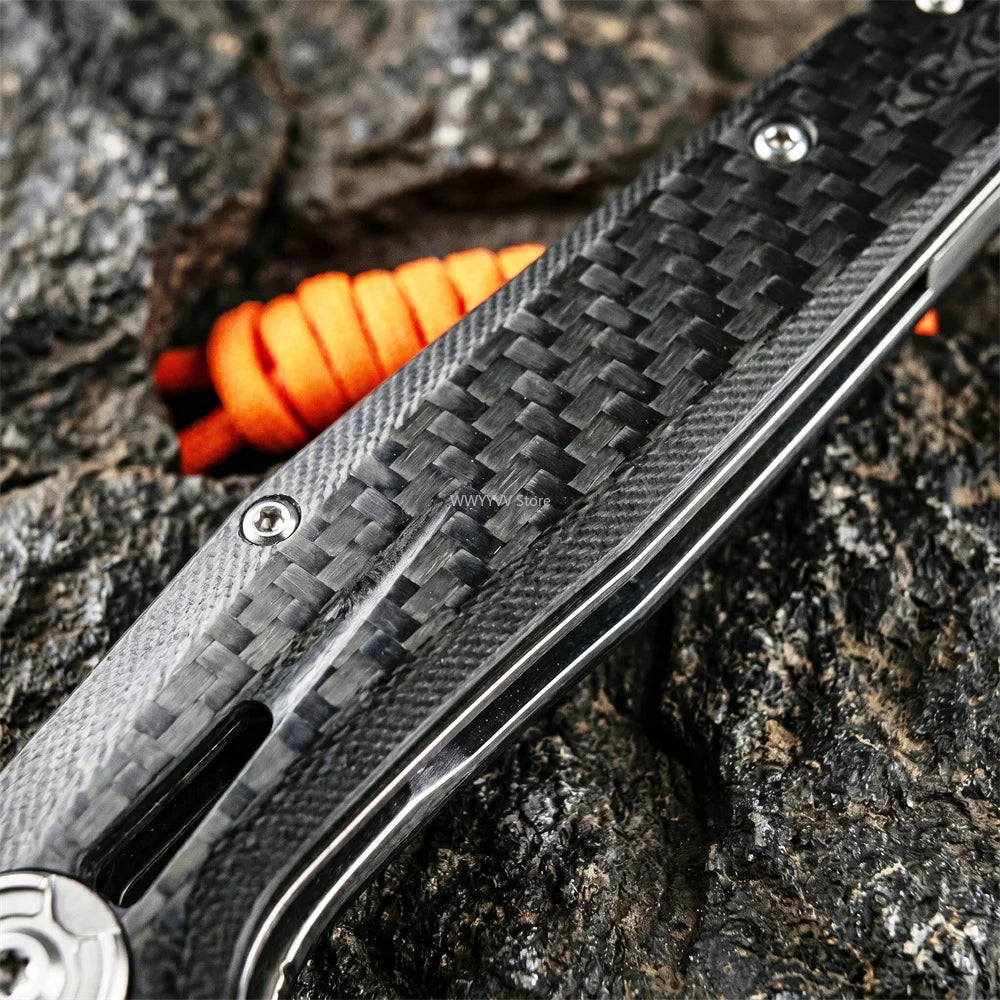 ZT 0707 Tactical Folding Knife – D2 Steel & Carbon Fiber EDC Tactical Folding Knife Qst