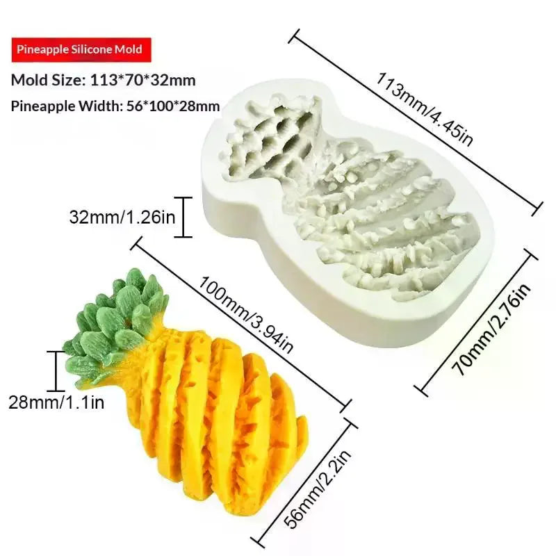 3D Fruit Silicone Molds | Food Grade, Easy Demold – DIY Crafts Silicone Craft Mold Qme