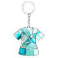 Acrylic Nurse Uniform Keychain Pendant Tag | Cute Gift Acrylic Keychain Charm Qme Sky Blue One Size