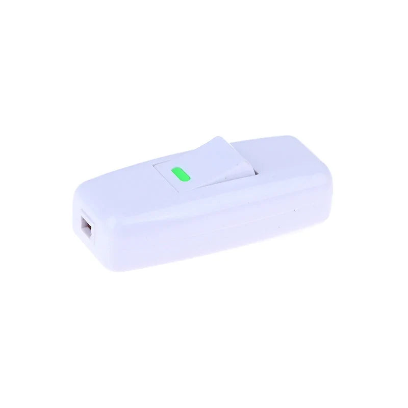 White Inline On/Off Lamp Cord Switch – Desk & Bedside Lamps Inline Lamp Switch Qme