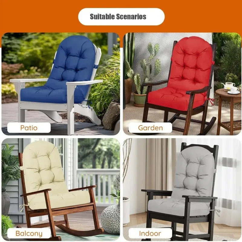 High Back Patio Chair Cushion – Waterproof & Fade Resistant Patio Chair Cushion Qst
