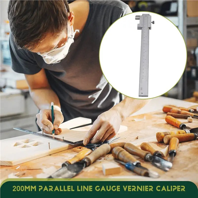 Marking Vernier Caliper Carbide Scriber & Parallel Gauge Tool Marking Gauge Tool Qme