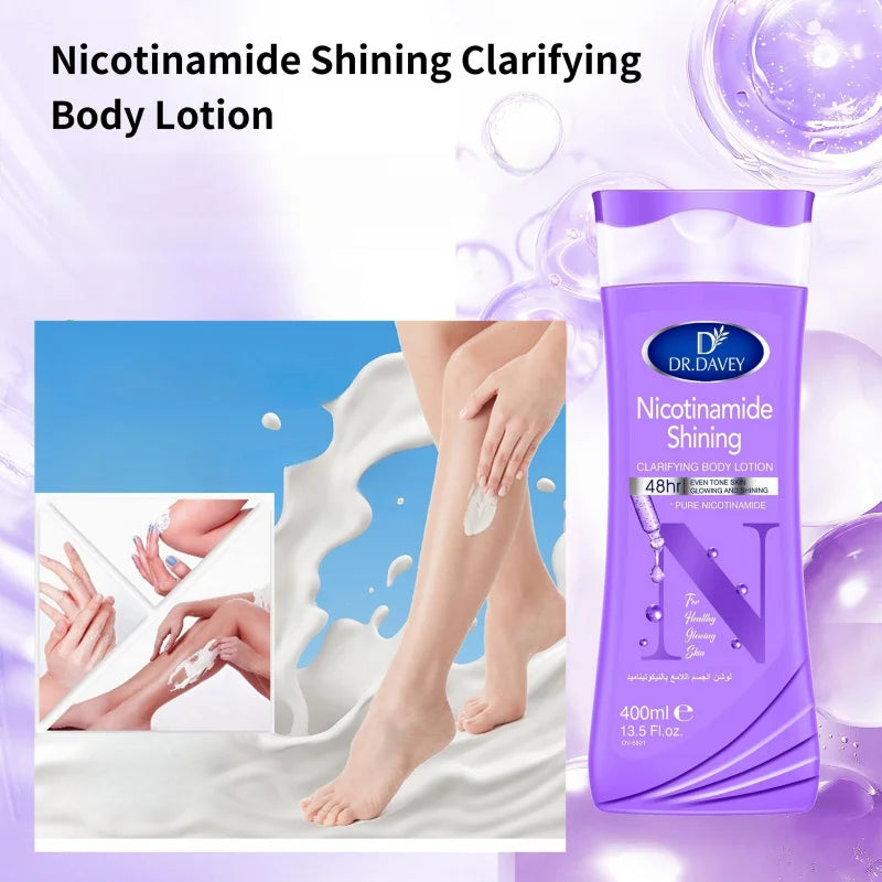 DR.DAVEY Nicotinamide Body Lotion – Moisturizing Family Pack Body Lotion Qst