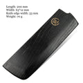Wooden Knife Saya Sheath – Gyuto Santoku Nakiri Kiritsuke Knife Saya Sheath Qst for nakiri knife