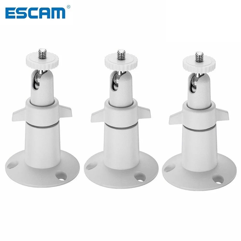 M6 Adjustable Metal Wall Ceiling Security Camera Bracket Mount Security Camera Bracket Qme WHITE